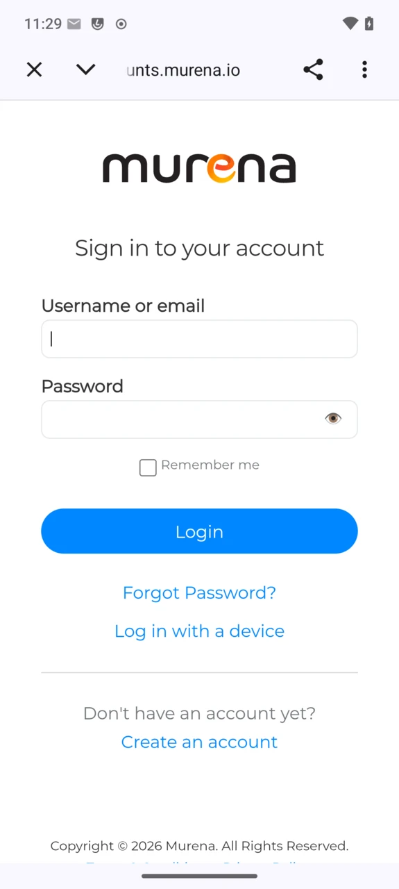 Sign in to your account